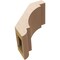 Ekena Millwork 5-inch W x 8-inch D x 8-inch H Aspen Rough Cedar Woodgrain TimberThane Knee Brace, Primed BRCUR05X08X08ASPRCPR - alternate 4